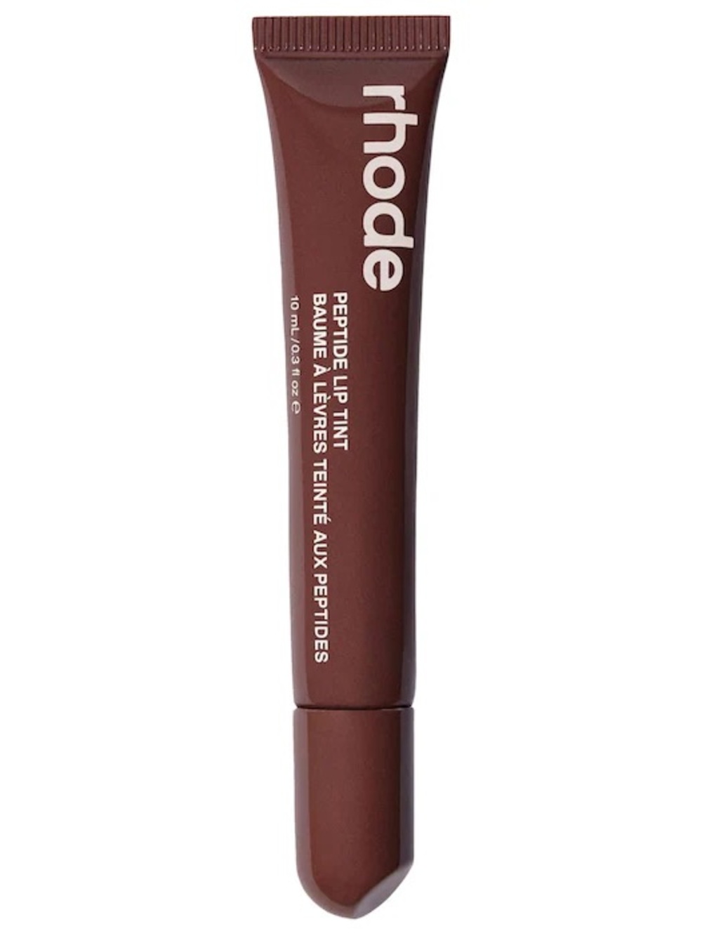 RHODE Espresso Peptide Lip Tint - Rich Brown color